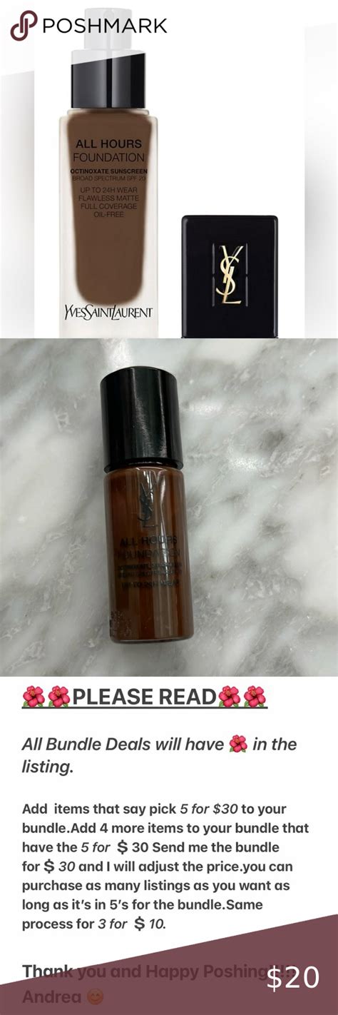 ysl all hours foundation octinoxate sunscreen
